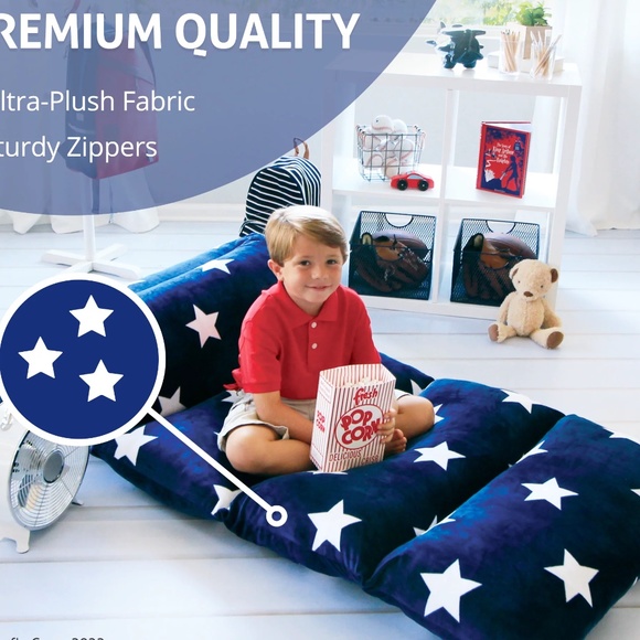 Butterfly Craze Floor Pillow Bed Lounger Cover, Cozy & Stylish Seating Solution - Picture 1 of 12